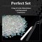 Transparent AB Resin Rhinestones – Flatback Jelly Gems for DIY Crafts, Clothing, Tumblers, Makeup & Manicure